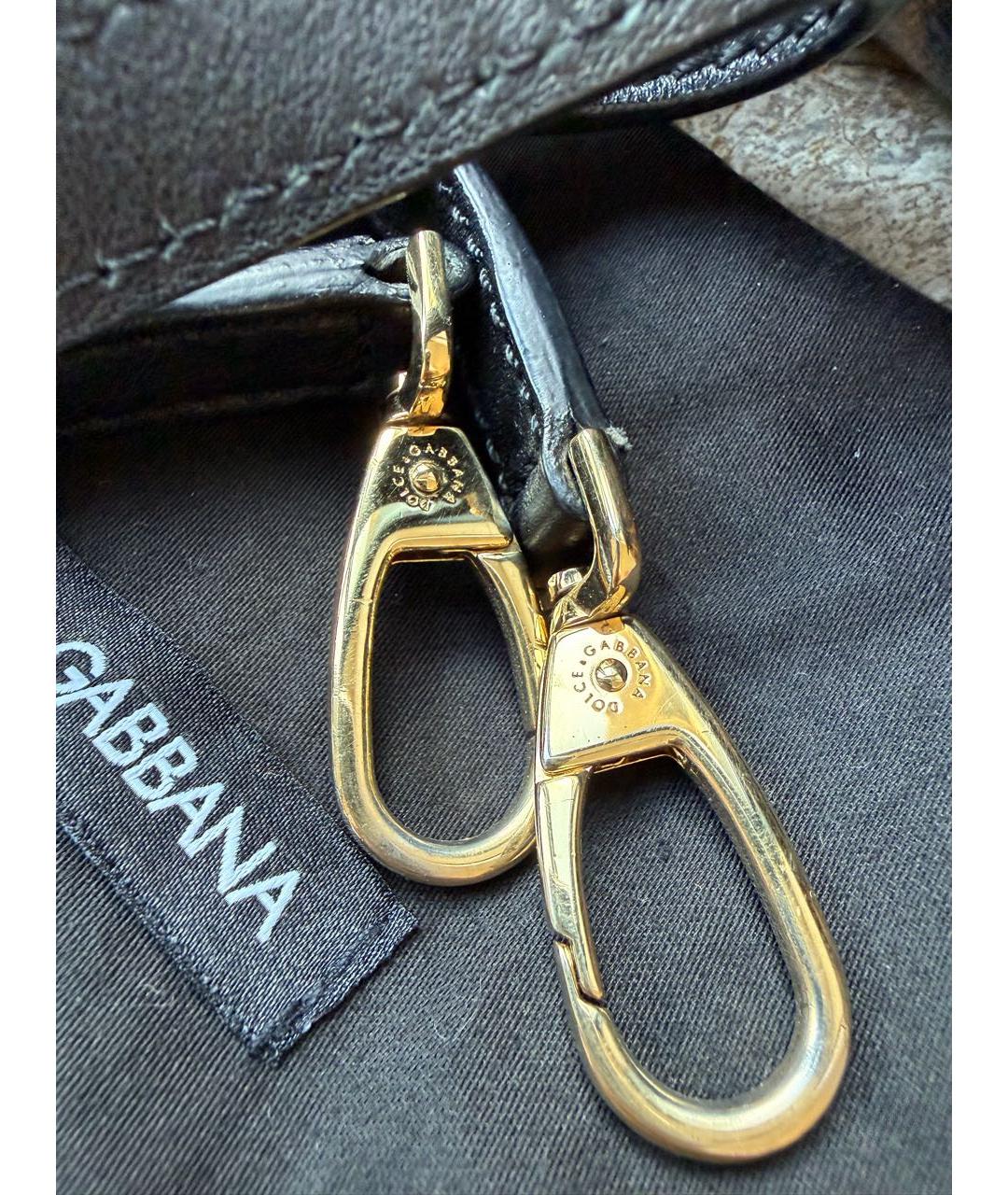 DOLCE&GABBANA Коричневая кожаная сумка через плечо, фото 7