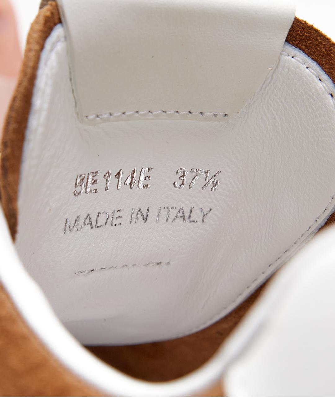 MIU MIU Коричневые замшевые кеды, фото 5