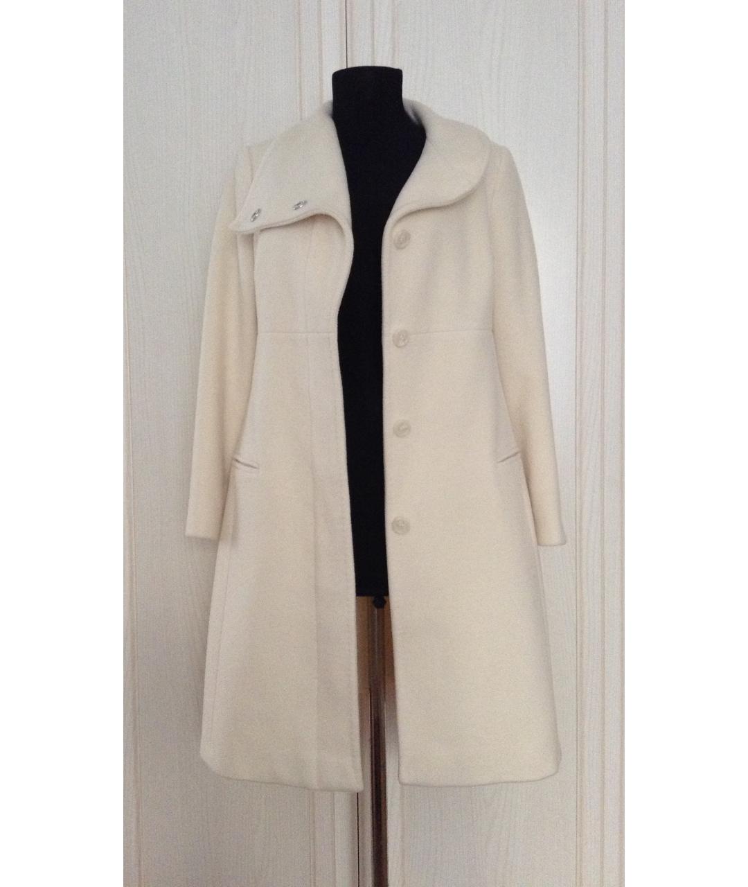 MAX&CO Белое шерстяное пальто, фото 7