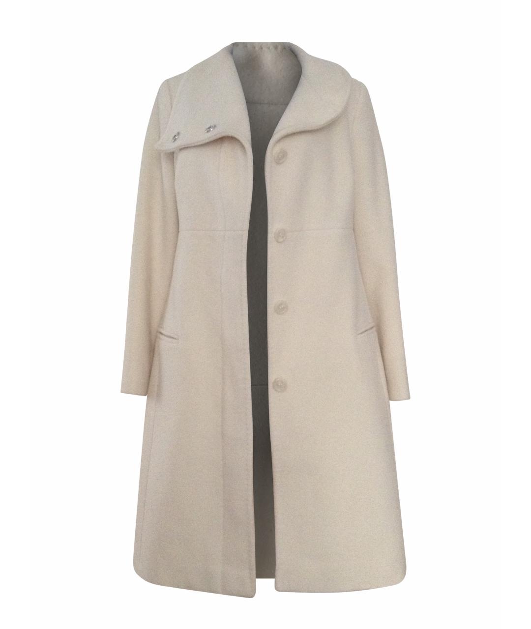 MAX&CO Белое шерстяное пальто, фото 1
