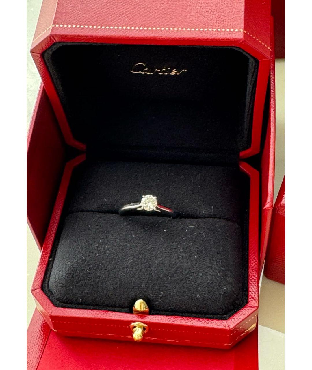 CARTIER Серебряное платиновое кольцо, фото 6