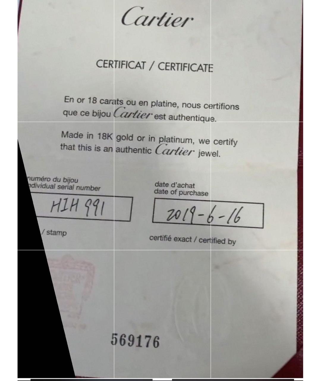 CARTIER Серебряное платиновое кольцо, фото 3