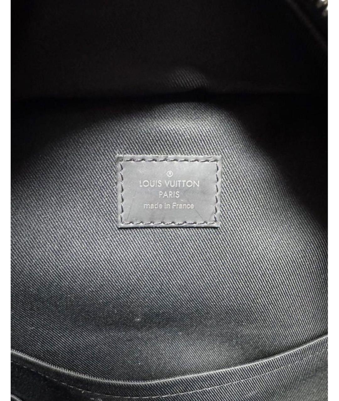 LOUIS VUITTON Серый кожаный рюкзак, фото 5