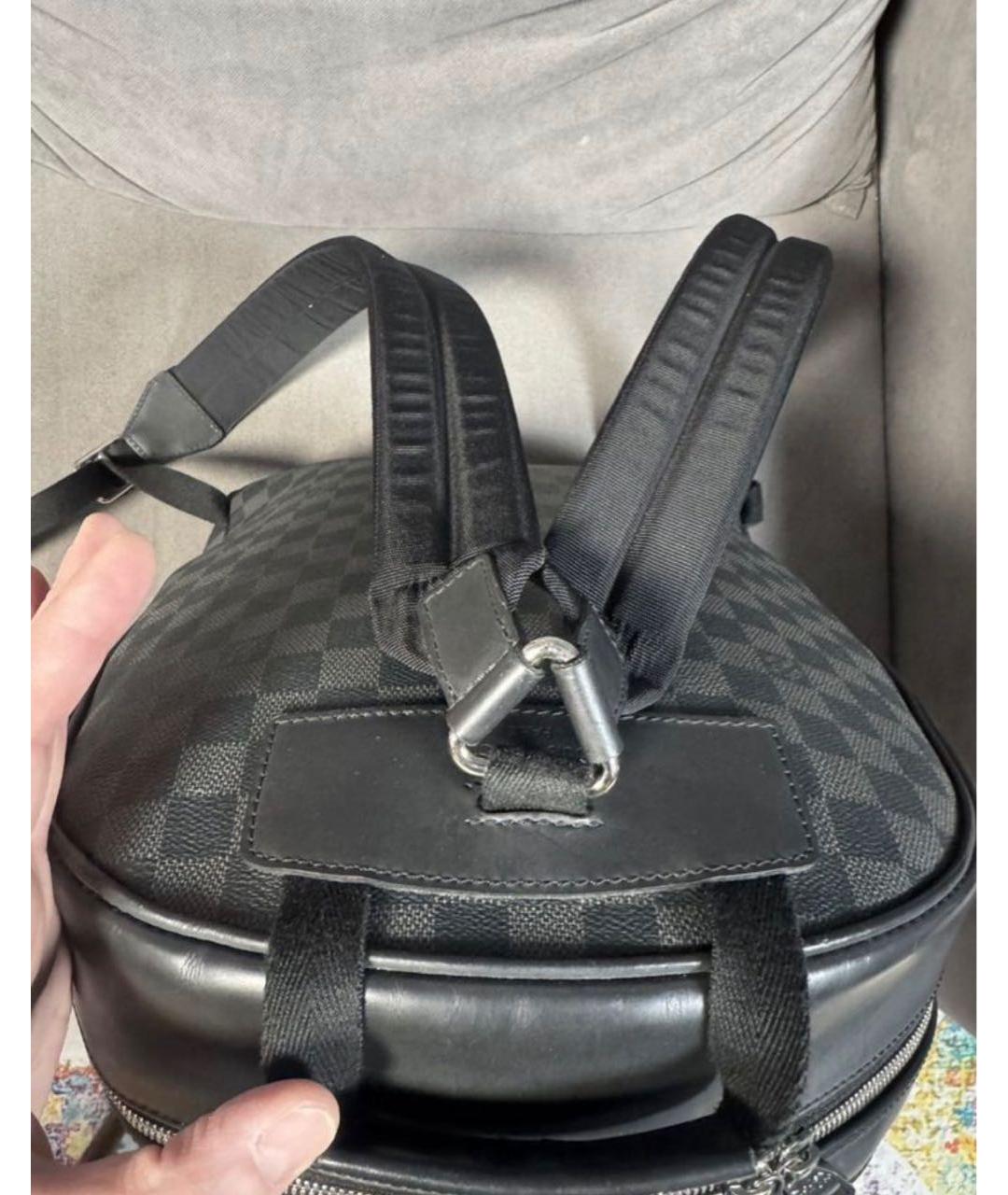 LOUIS VUITTON Серый кожаный рюкзак, фото 2