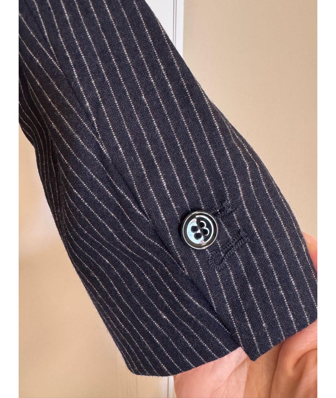 MM6 MAISON MARGIELA Темно-синий шерстяной жакет/пиджак, фото 7