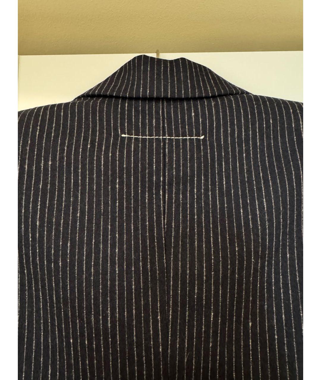 MM6 MAISON MARGIELA Темно-синий шерстяной жакет/пиджак, фото 4