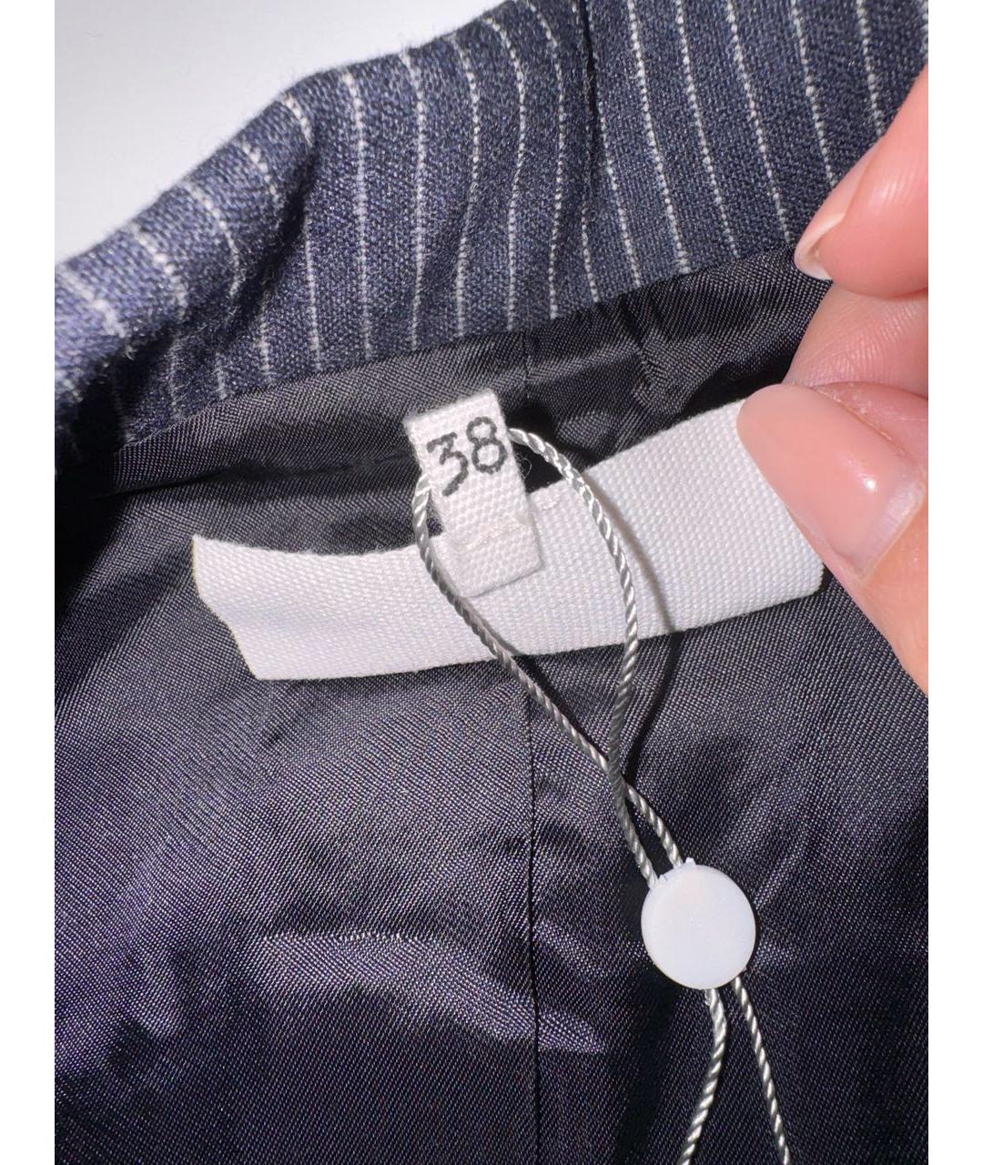 MM6 MAISON MARGIELA Темно-синий шерстяной жакет/пиджак, фото 5