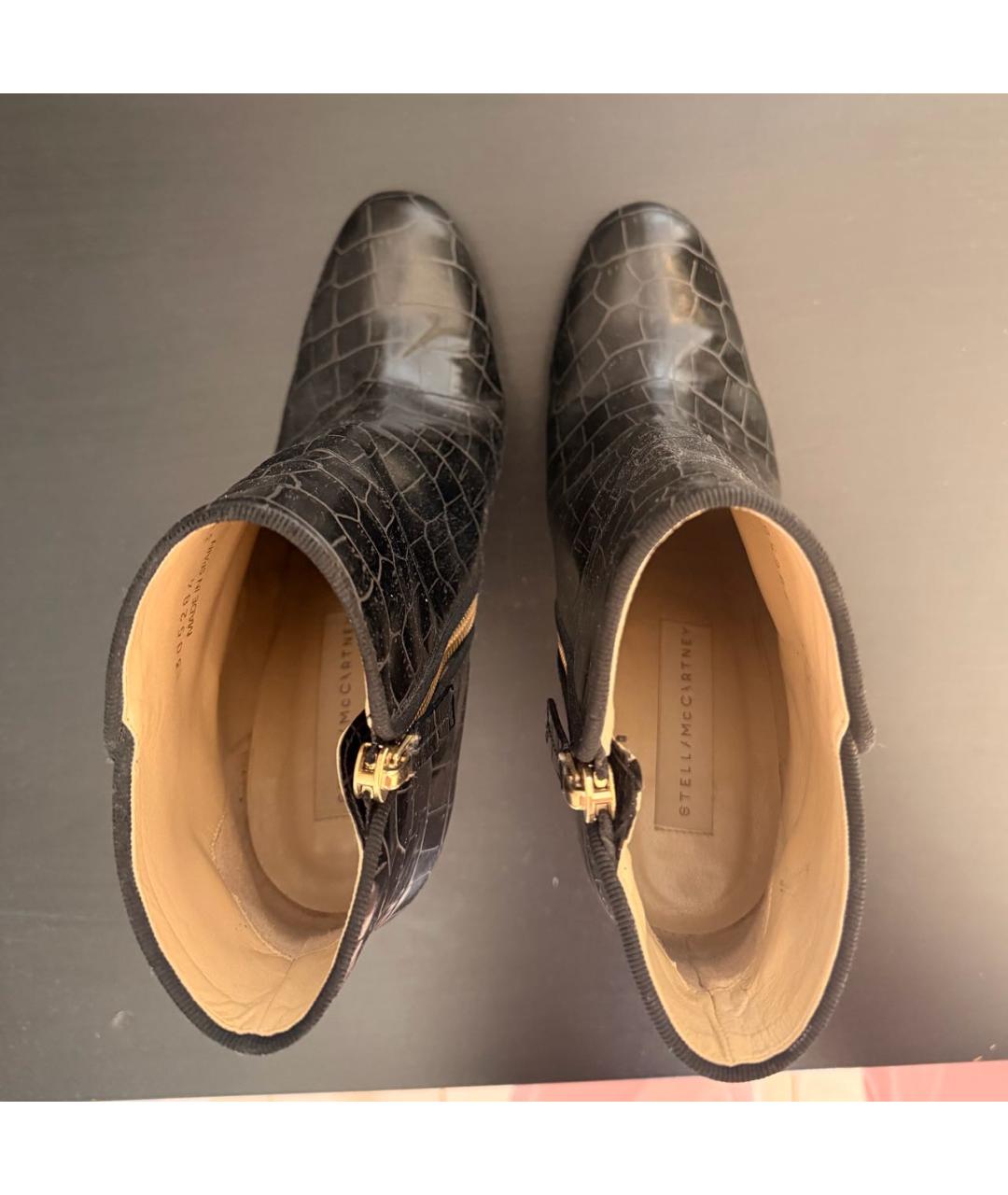 STELLA MCCARTNEY Коричневые кожаные ботильоны, фото 3