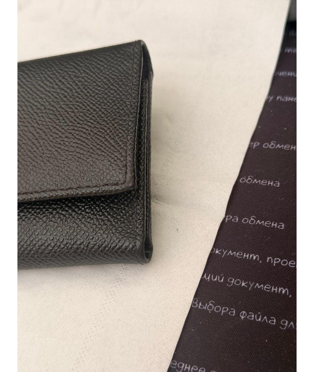 DOLCE&GABBANA Черный кожаный кошелек, фото 5