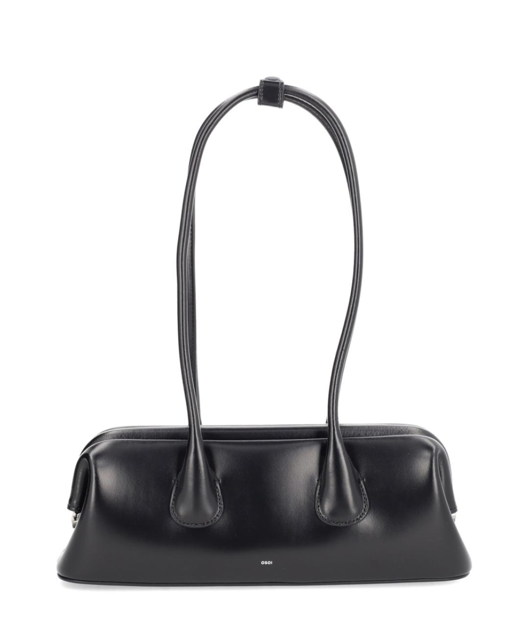 OSOI Черная кожаная сумка через плечо, фото 1