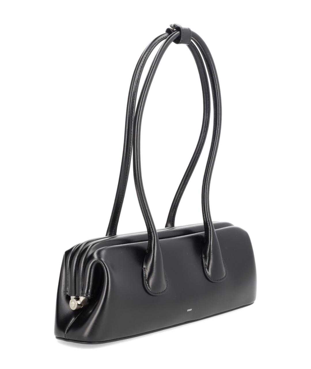 OSOI Черная кожаная сумка через плечо, фото 3