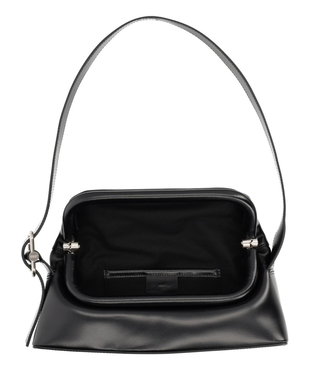 OSOI Черная кожаная сумка через плечо, фото 4