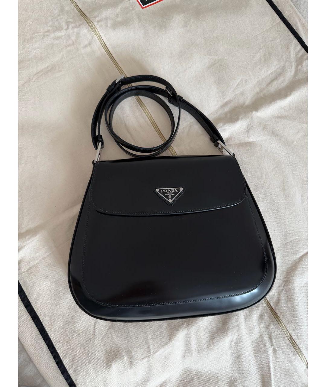 PRADA Черная кожаная сумка через плечо, фото 2