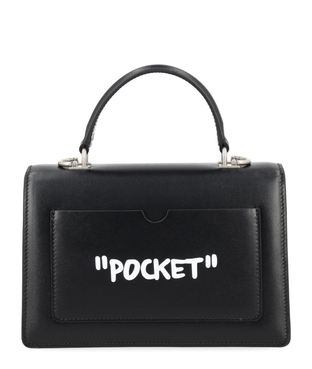 OFF-WHITE Черная сумка тоут, фото 3