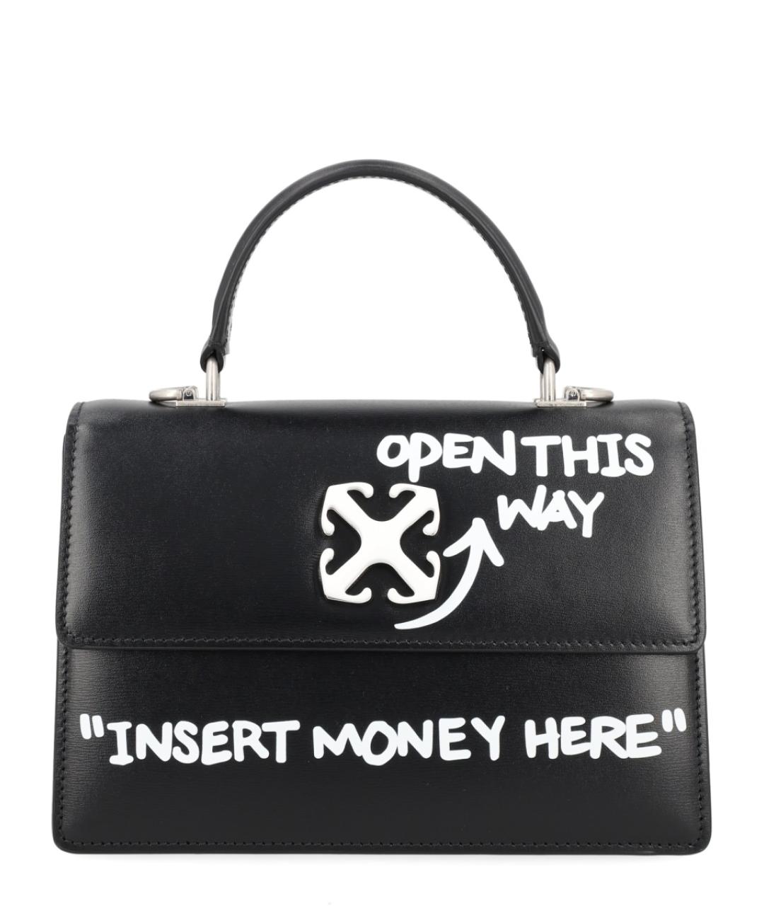 OFF-WHITE Черная сумка тоут, фото 1