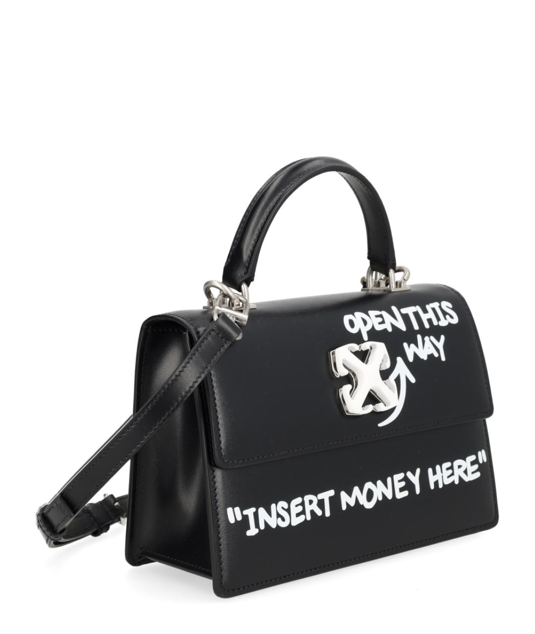 OFF-WHITE Черная сумка тоут, фото 2