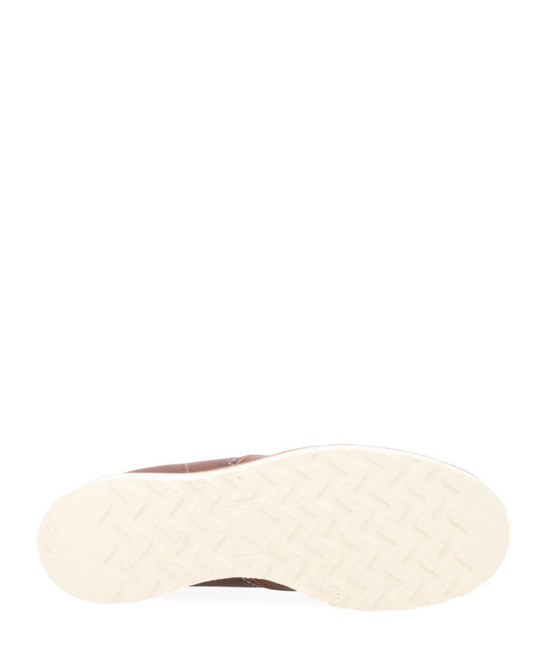 RED WING Коричневые кожаные низкие ботинки, фото 6