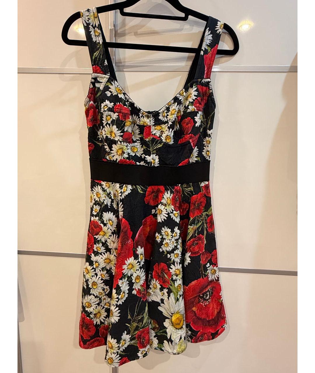 DOLCE&GABBANA Мульти хлопковое платье, фото 8