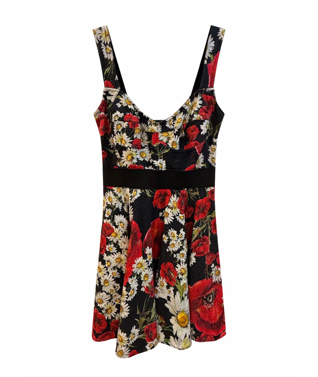 DOLCE&GABBANA Мульти хлопковое платье, фото 1