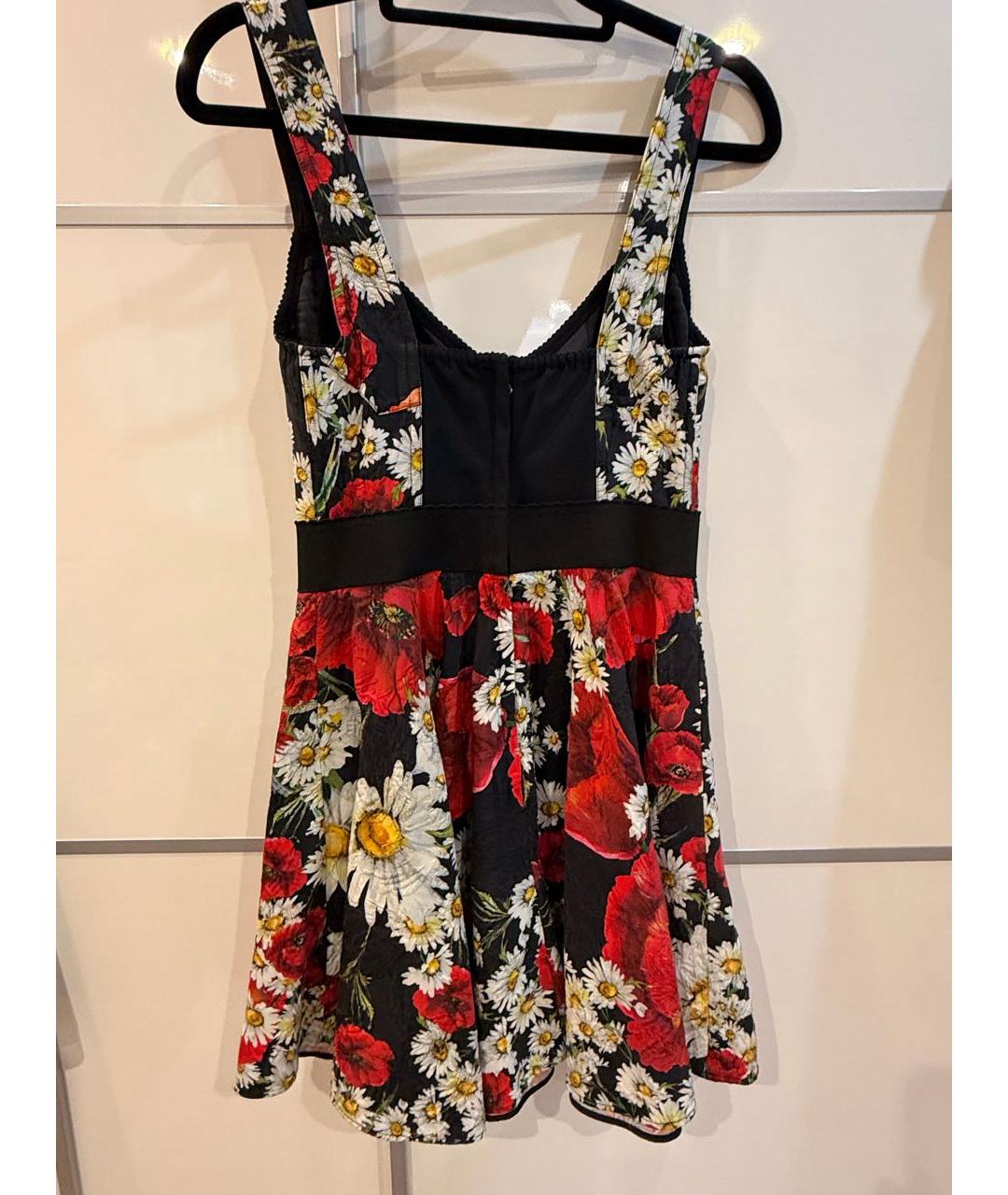 DOLCE&GABBANA Мульти хлопковое платье, фото 2