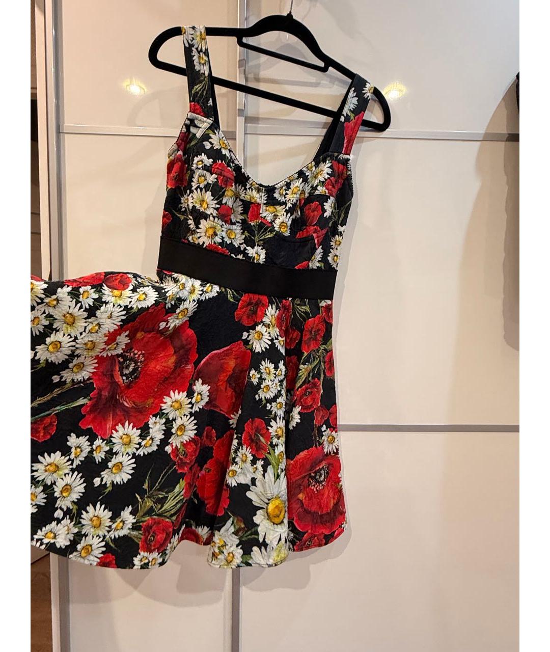 DOLCE&GABBANA Мульти хлопковое платье, фото 3