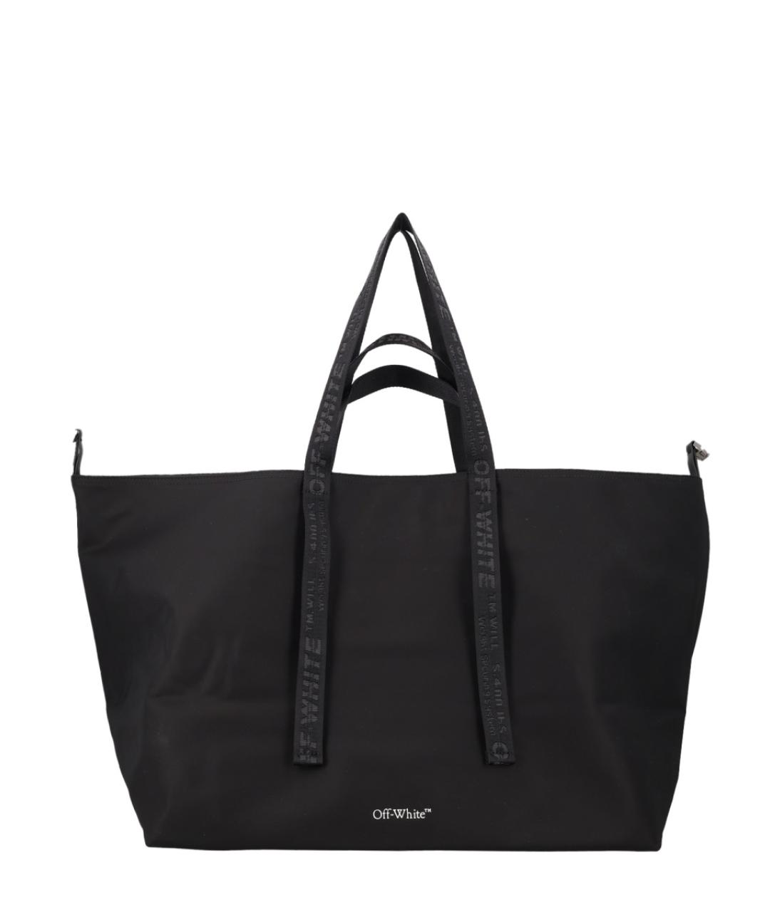OFF-WHITE Черная сумка тоут, фото 2