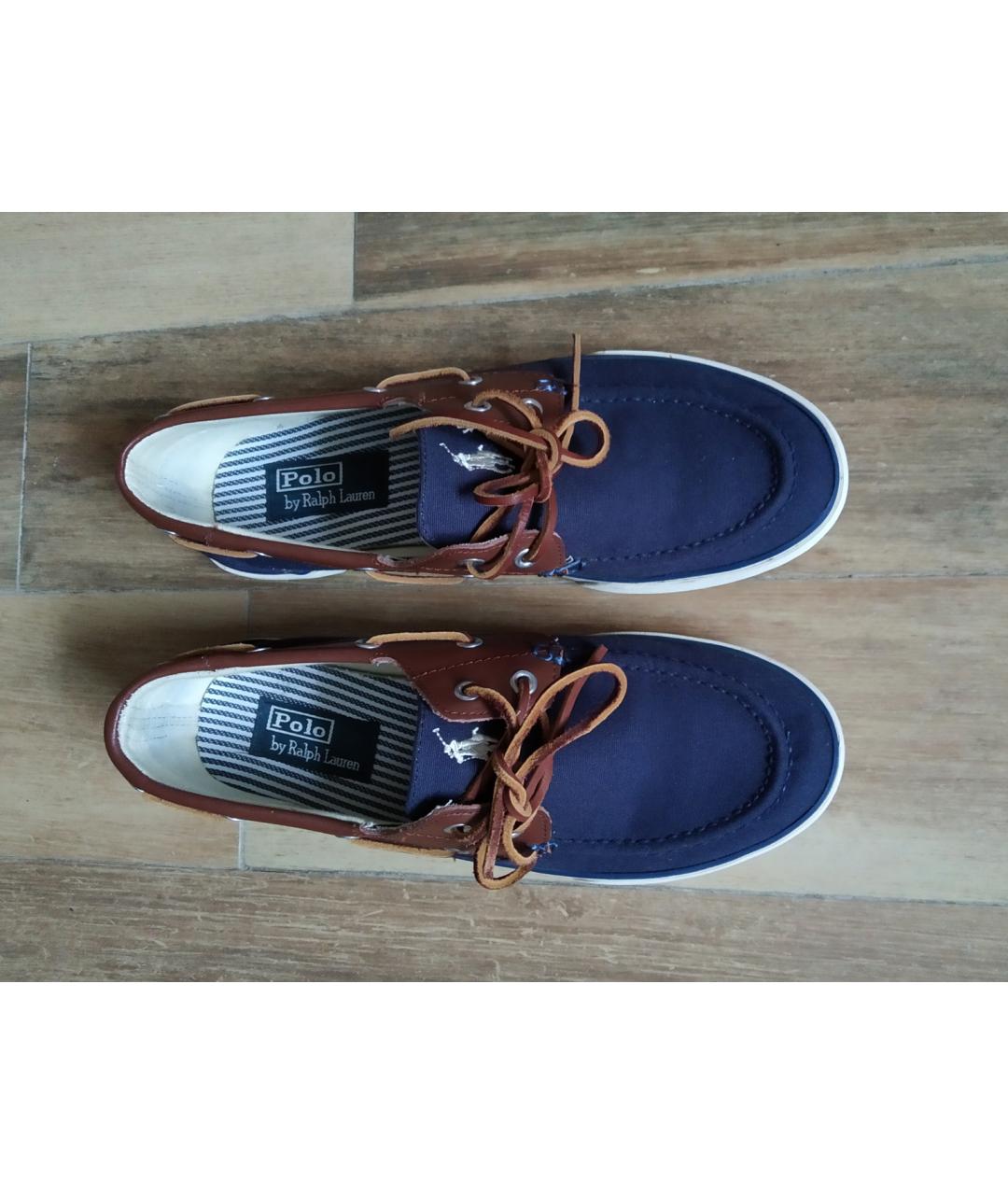 POLO RALPH LAUREN Синие текстильные кеды, фото 2