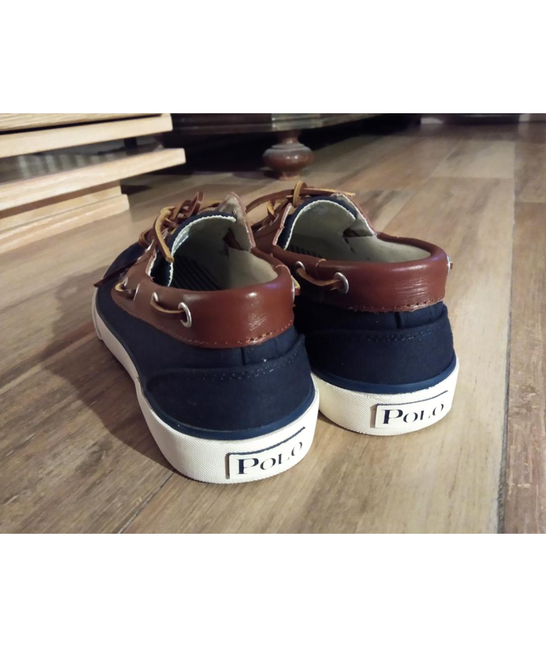 POLO RALPH LAUREN Синие текстильные кеды, фото 3