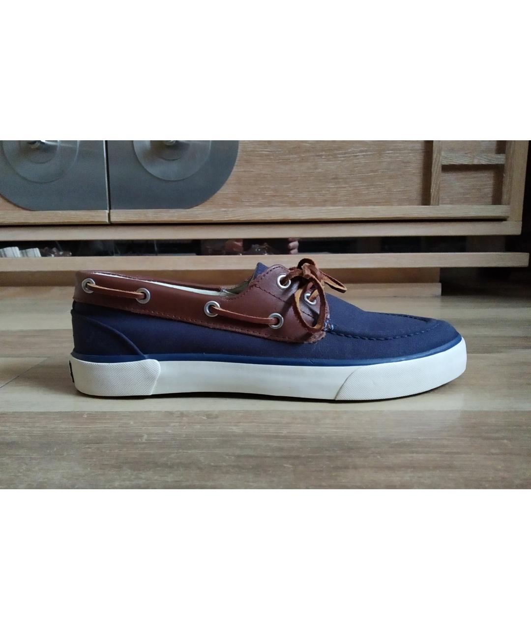 POLO RALPH LAUREN Синие текстильные кеды, фото 5