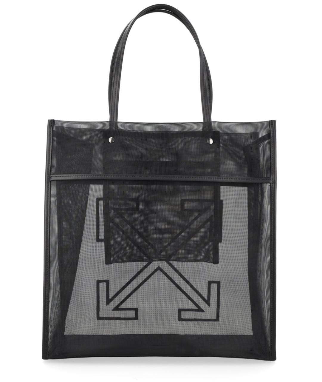 OFF-WHITE Черная сумка тоут, фото 2