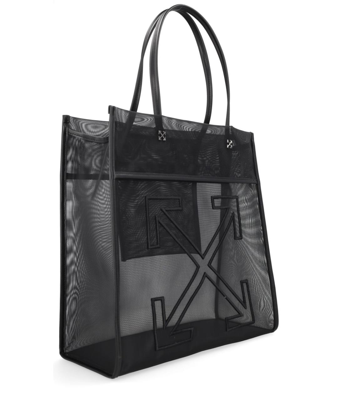 OFF-WHITE Черная сумка тоут, фото 3