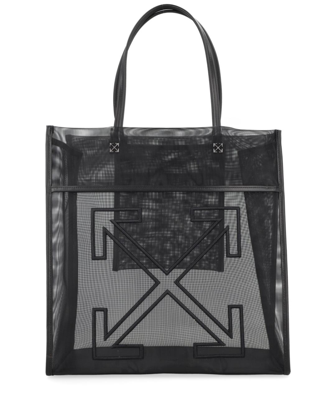 OFF-WHITE Черная сумка тоут, фото 1