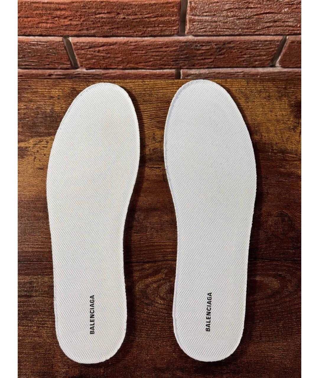 BALENCIAGA Бежевые низкие кроссовки / кеды, фото 7