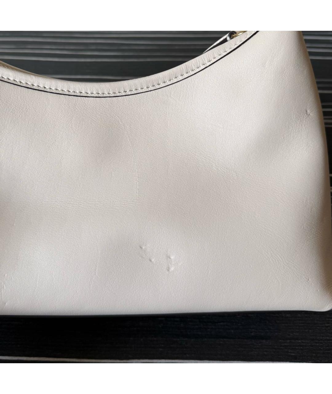 COACH Белая кожаная сумка через плечо, фото 4