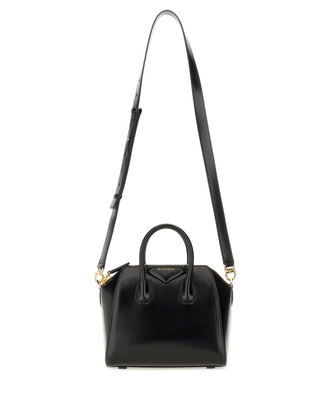 GIVENCHY Черная кожаная сумка тоут, фото 2