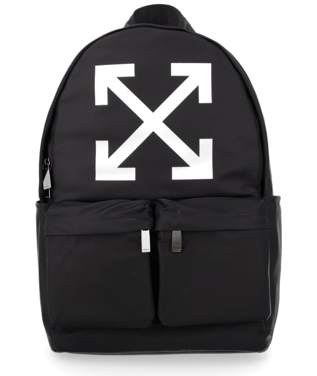 OFF-WHITE Черный тканевый рюкзак, фото 1