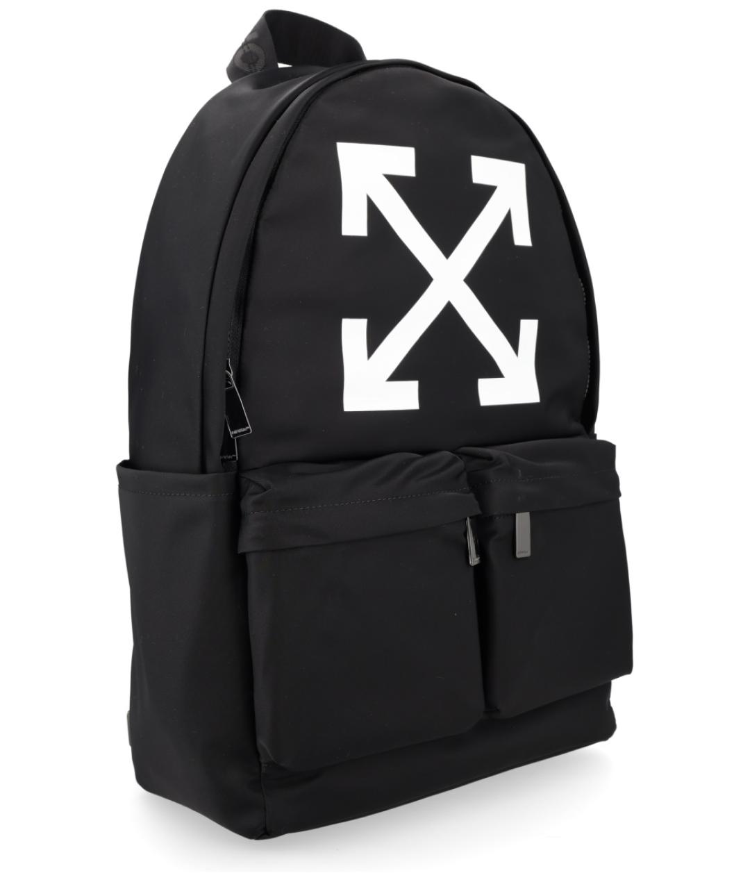 OFF-WHITE Черный тканевый рюкзак, фото 3