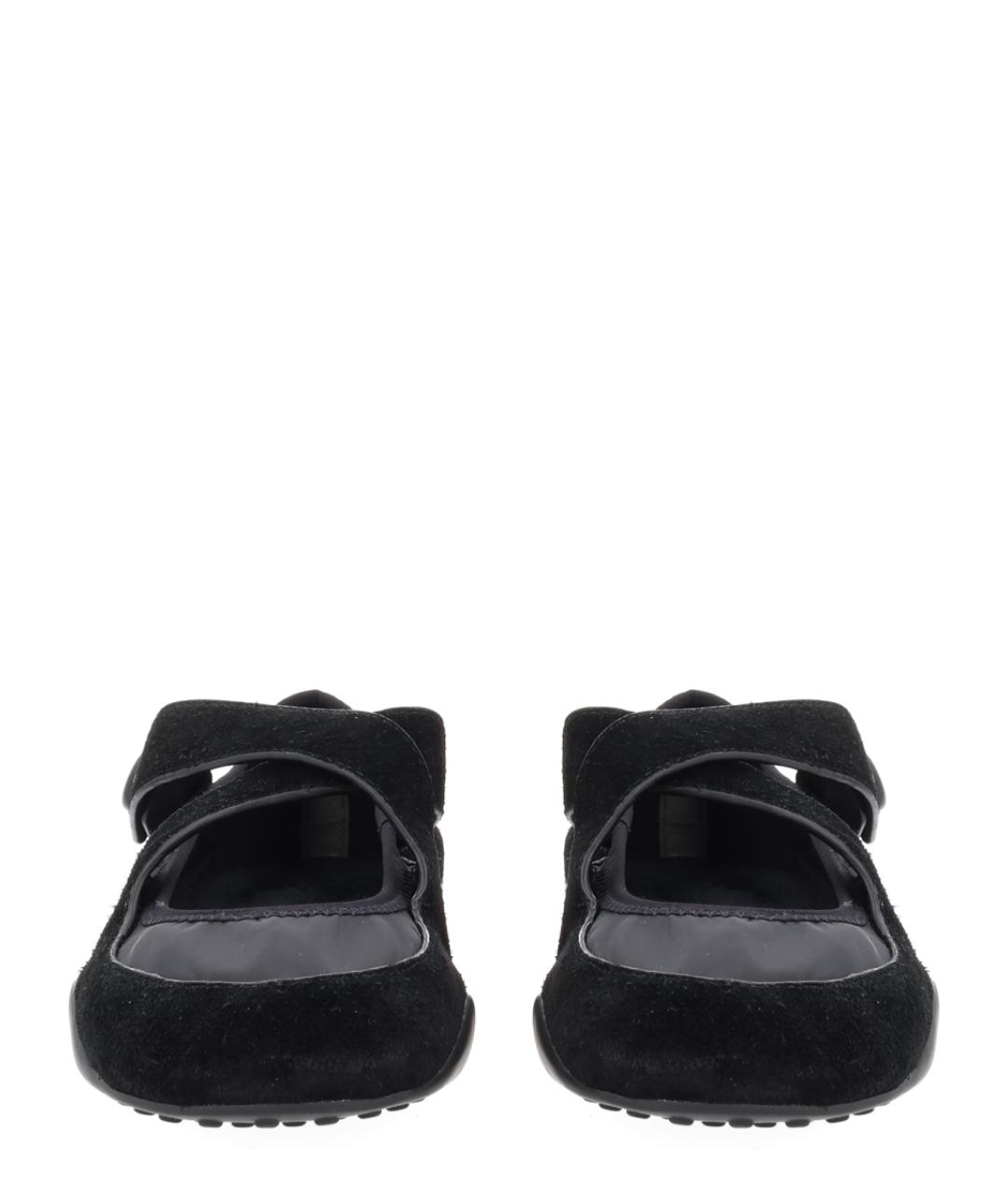 TORY BURCH Черные текстильные балетки, фото 3