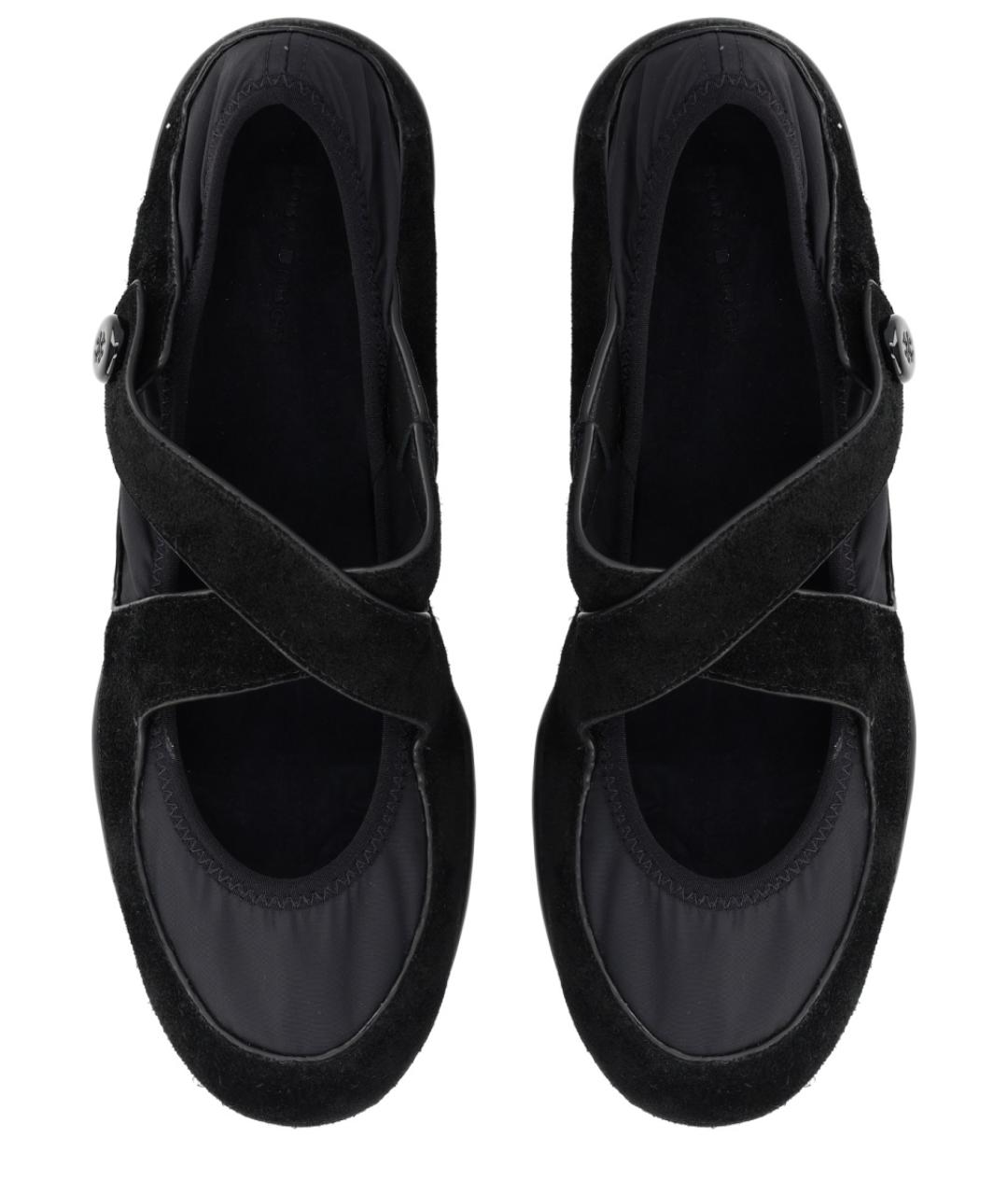 TORY BURCH Черные текстильные балетки, фото 5