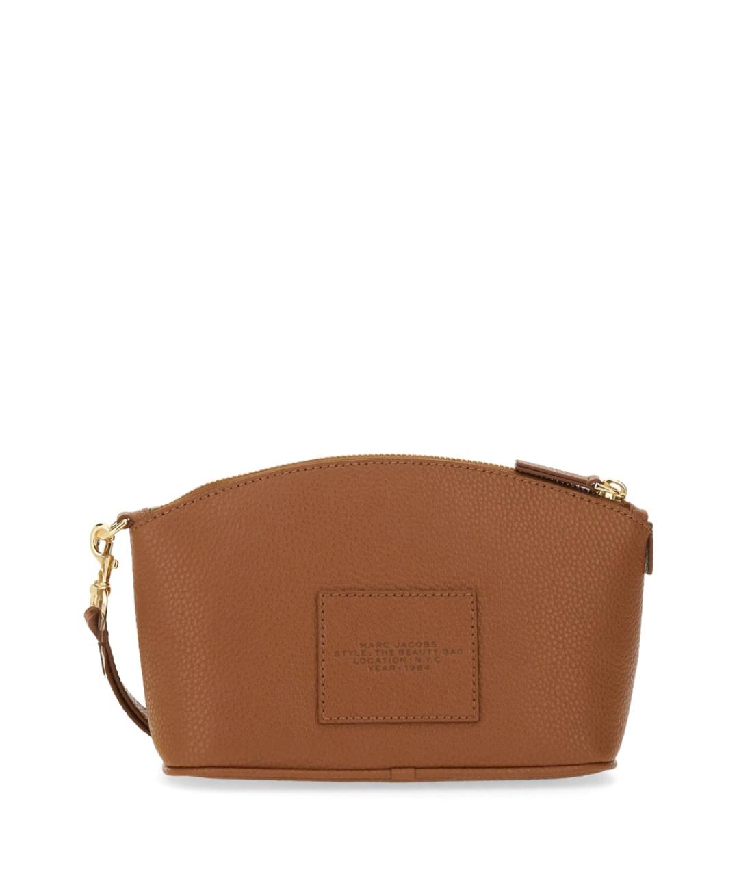 MARC JACOBS Коричневая кожаная косметичка, фото 2