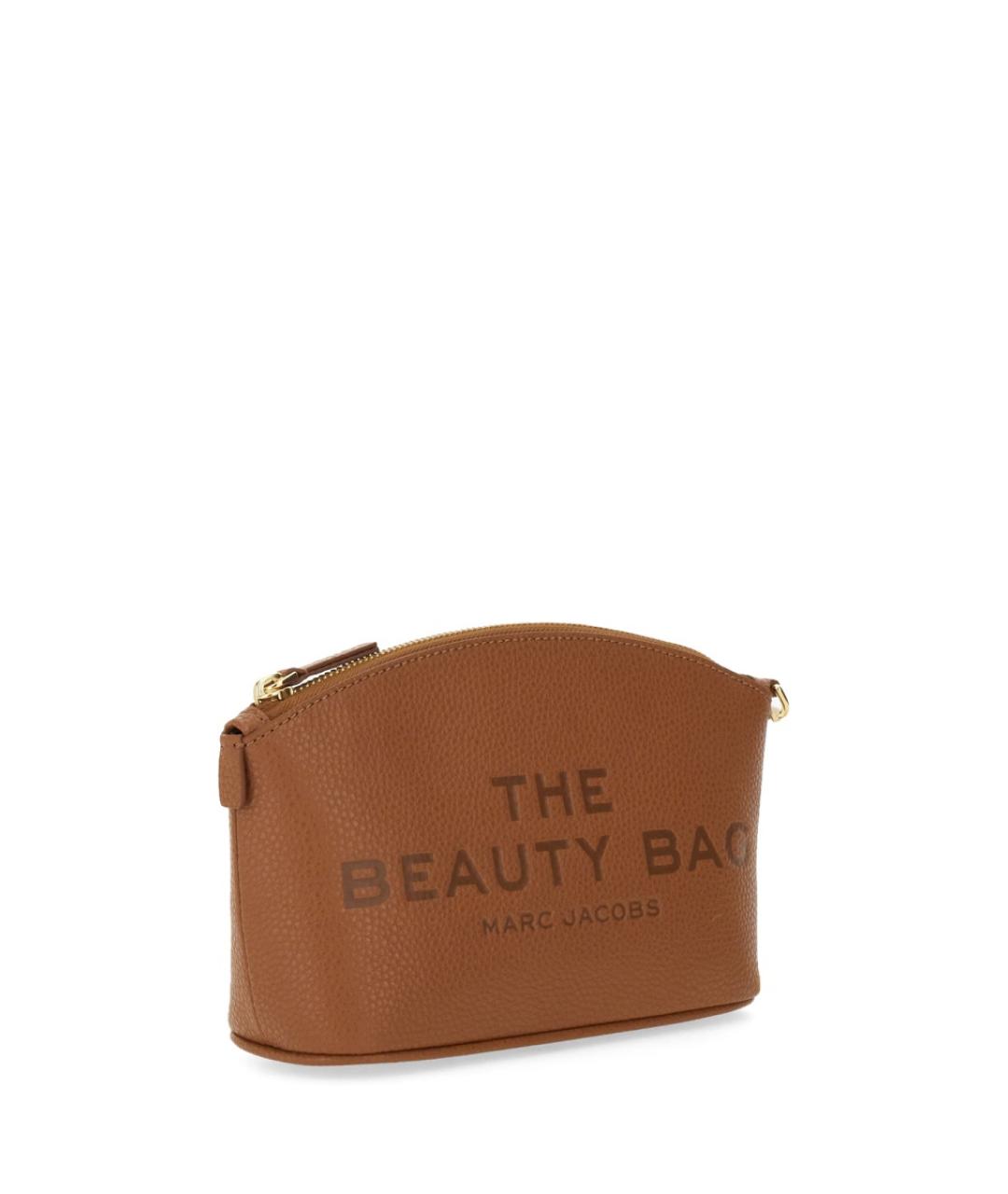 MARC JACOBS Коричневая кожаная косметичка, фото 3