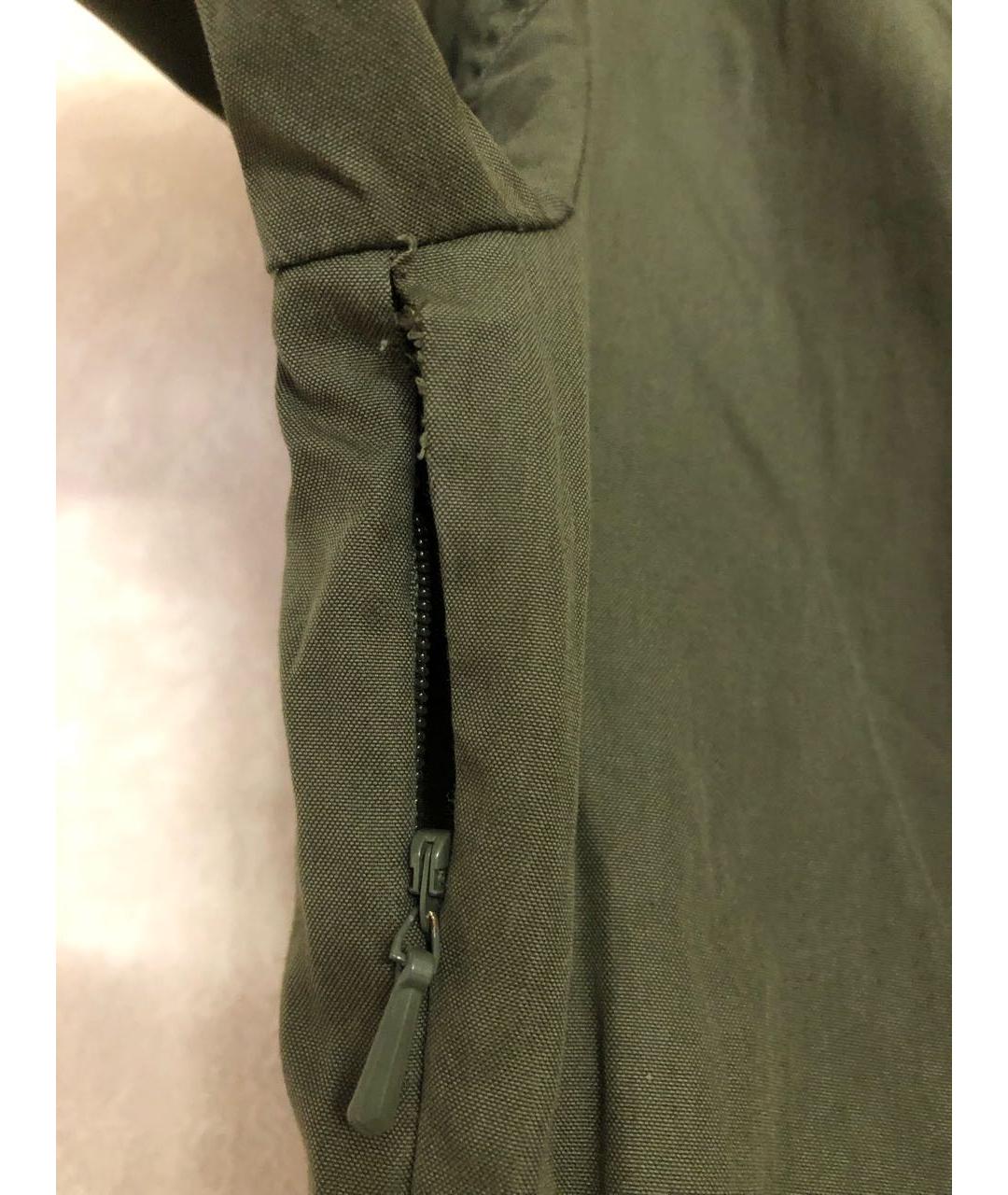 BURBERRY Зеленые хлопковое повседневное платье, фото 6