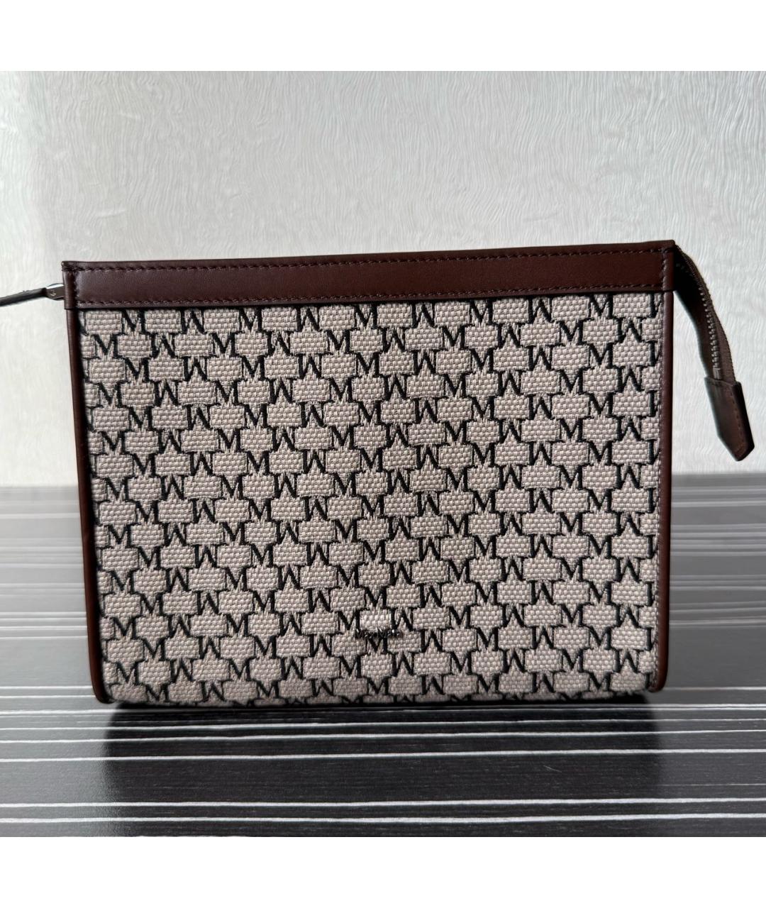 MAX MARA Коричневая тканевая сумка через плечо, фото 8