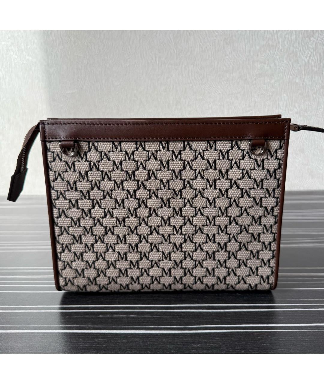MAX MARA Коричневая тканевая сумка через плечо, фото 3