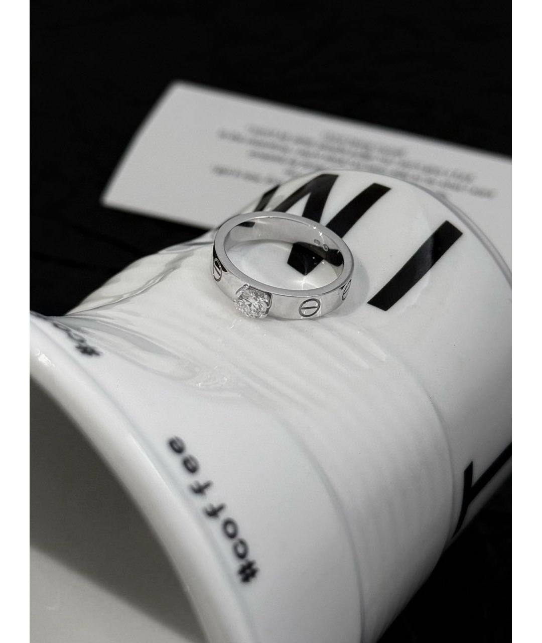 CARTIER Серебряное кольцо из белого золота, фото 4