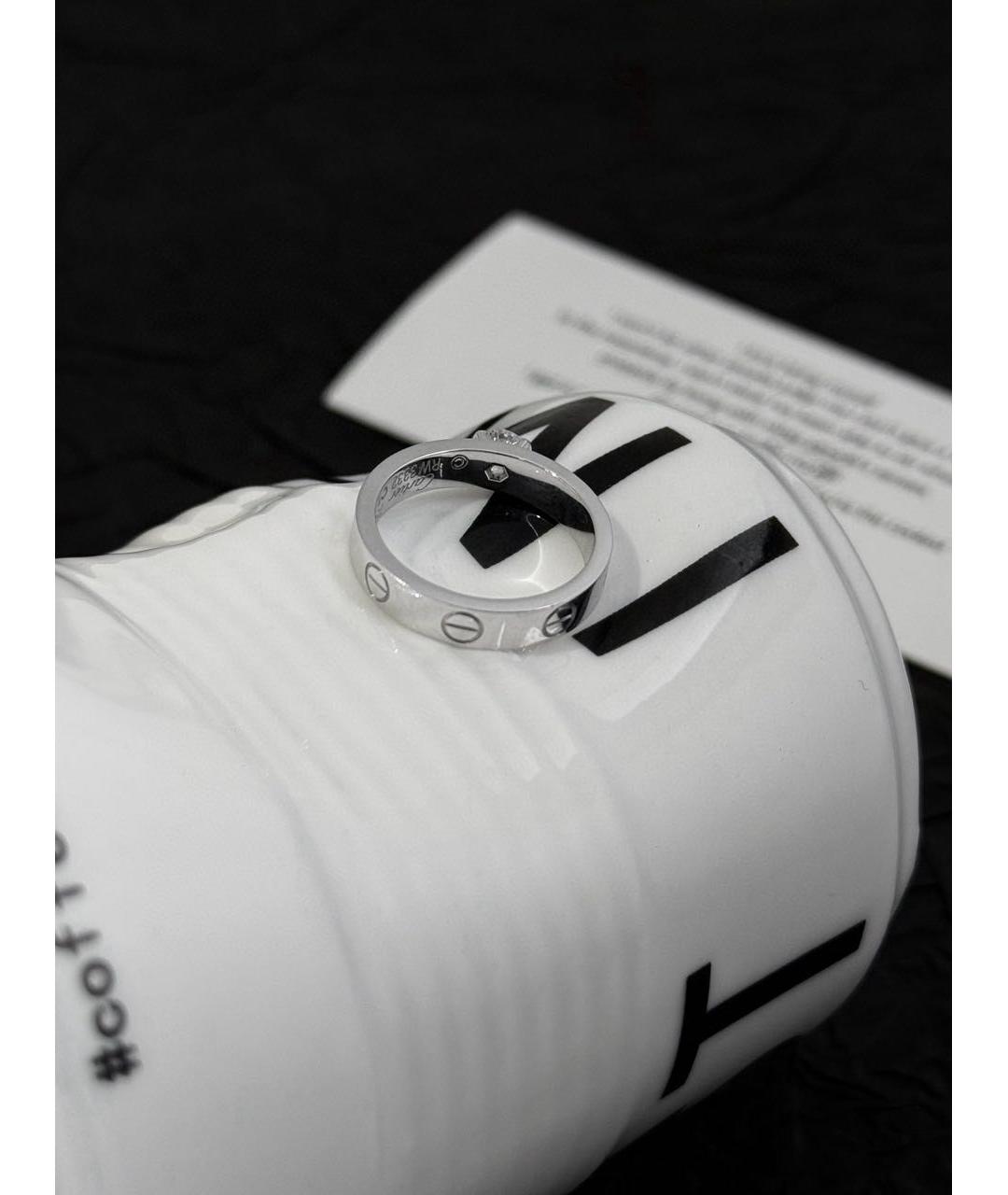 CARTIER Серебряное кольцо из белого золота, фото 5
