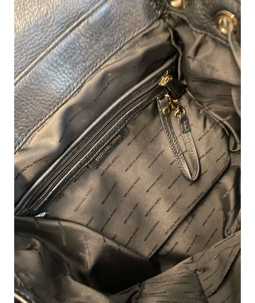 MICHAEL MICHAEL KORS Черный кожаный рюкзак, фото 4