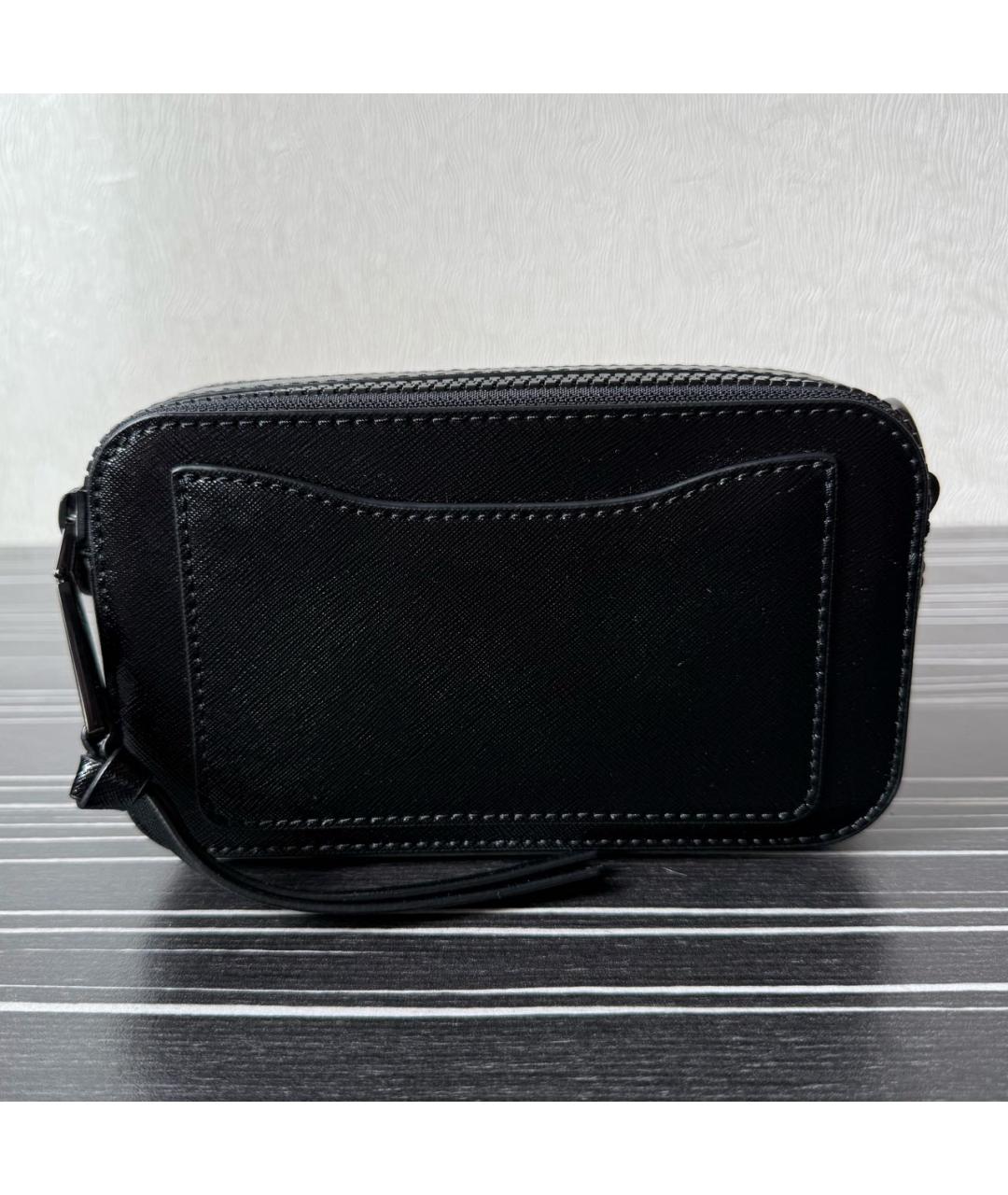 MARC JACOBS Черная кожаная сумка через плечо, фото 3