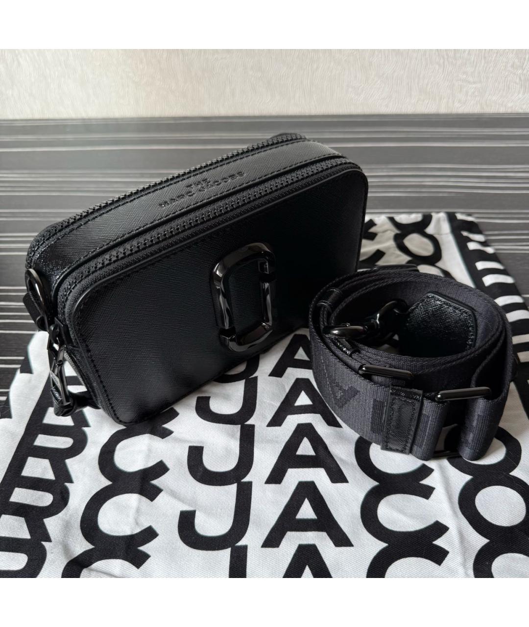 MARC JACOBS Черная кожаная сумка через плечо, фото 4