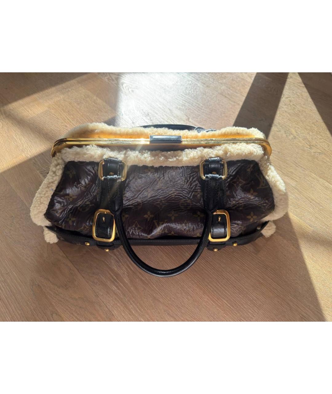 LOUIS VUITTON Коричневая сумка тоут, фото 3